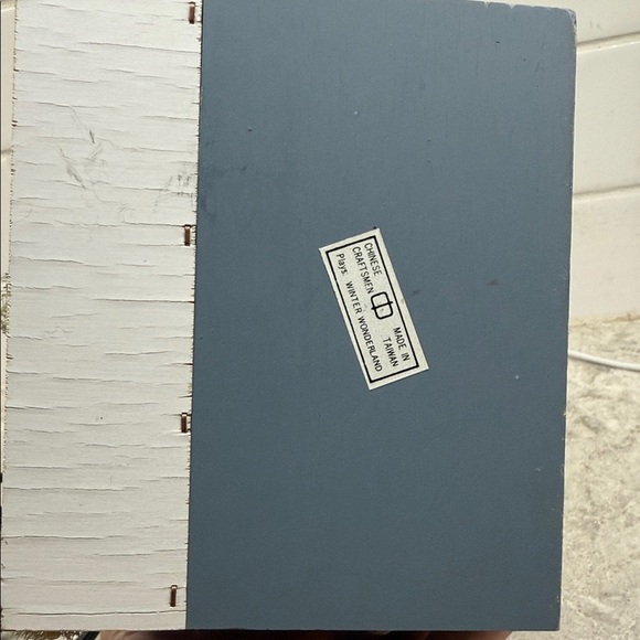 Animated musical ski chalet Winter Wonderland and door opens reveals skier - Picture 6 of 13